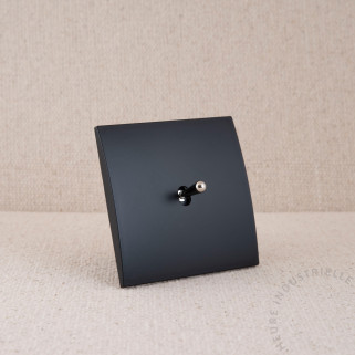 Commande Duo simple Modelec karo noir satin levier noir