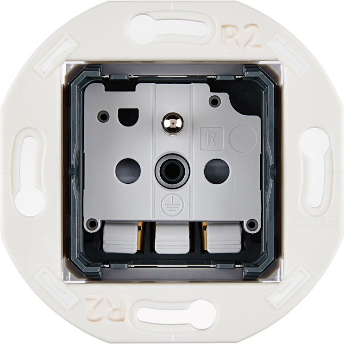 Mécanisme PC 2P+T Collection Iris by Modelec porcelaine et Satin.