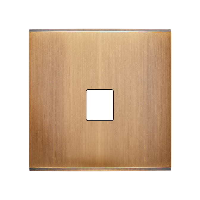 Façade Confidence Laiton Vieux Bronze Simple M1