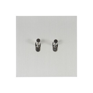 Art d'Arnould Epure double poussoir - acier brossé