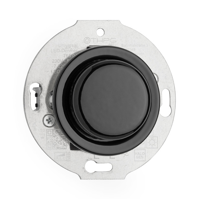 VARIATEUR LED 3-80W PORCELAINE NOIRE