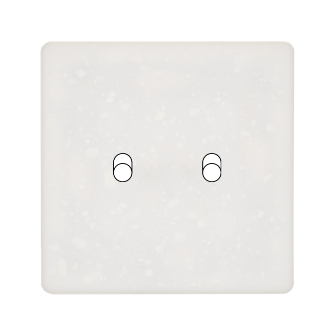 Façade Hitera Blanc Terrazzo Simple B2 - Façade à clip.