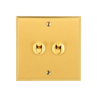 Art d'Arnould Mémoire double poussoir à levier 6A - or brossé