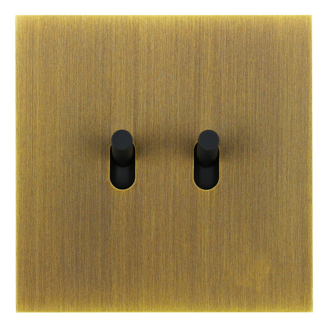 Art d'Arnould Epure double va-et-vient ou interrupteur - bronze