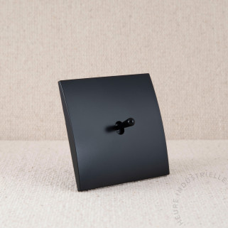 Commande Duo simple Modelec karo noir satin levier noir