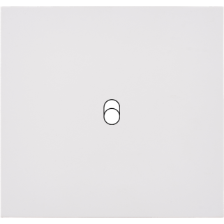 Façade Désir Blanc Mat Simple 1 trou oblong - Façade à clip.