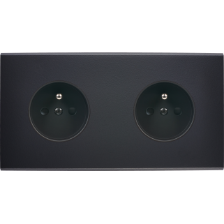 Façade Confidence Laiton Noir Double Horizontale PC Pc