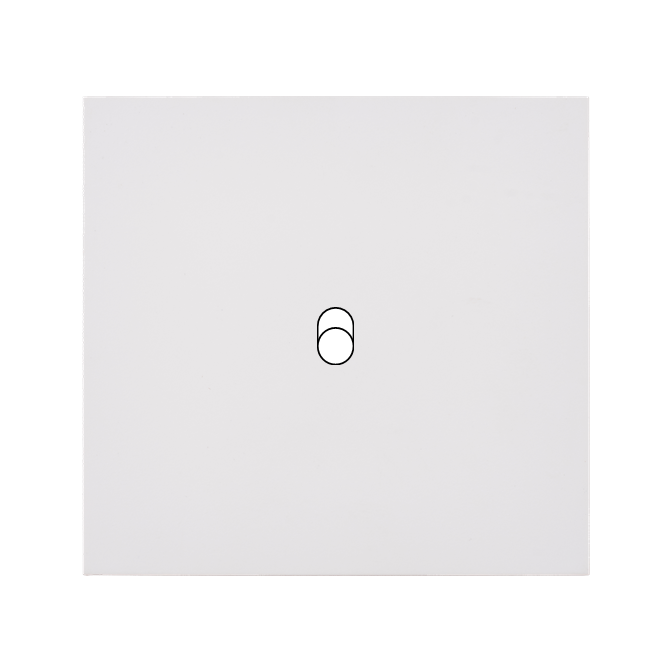 Façade Désir Blanc Mat Simple 1 trou oblong - Façade à clip.