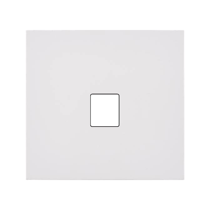 Façade Désir Blanc Mat Simple 1 Media - Façade à clip.