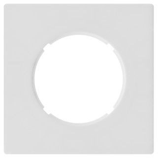 Plaque 1 poste Blanc mat