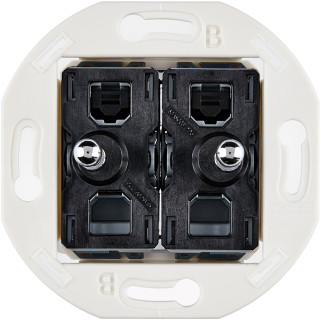 Mécanisme 2 Vv Et/Ou Poussoir Acier Collection Iris