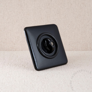 Va-et-vient rotatif THPG Bakélite noir carré