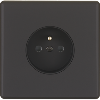 Façade Hitera Noir Soft Simple Pc - Façade à clip.