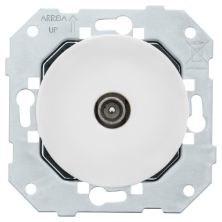 Prise TV étoile Blanc glossy