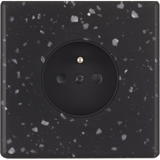 Façade Hitera Noir Terrazzo Simple Pc - Façade à clip.