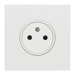 Art d'Arnould Epure prise de courant 2P+T 16A 250V - blanc satin