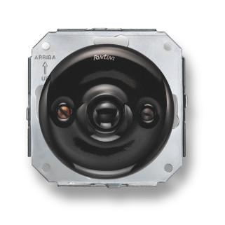 Poussoir porcelaine noire