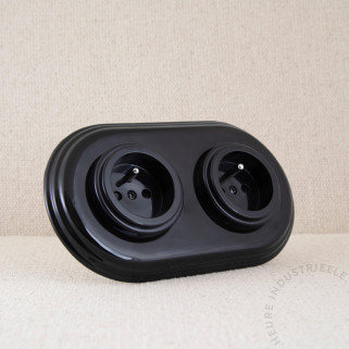 PCT x2 Garby Colonial porc. NO puits plastique NO + plaque porc. NO