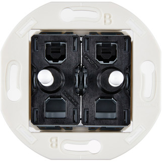 Mécanisme 2 Vv Et/Ou Poussoir Blanc Collection Iris