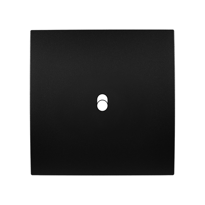 Façade Karo Noir Simple à 1 levier - Façade à clip.