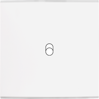 Façade Confidence Laiton Blanc Simple 1 trou oblong