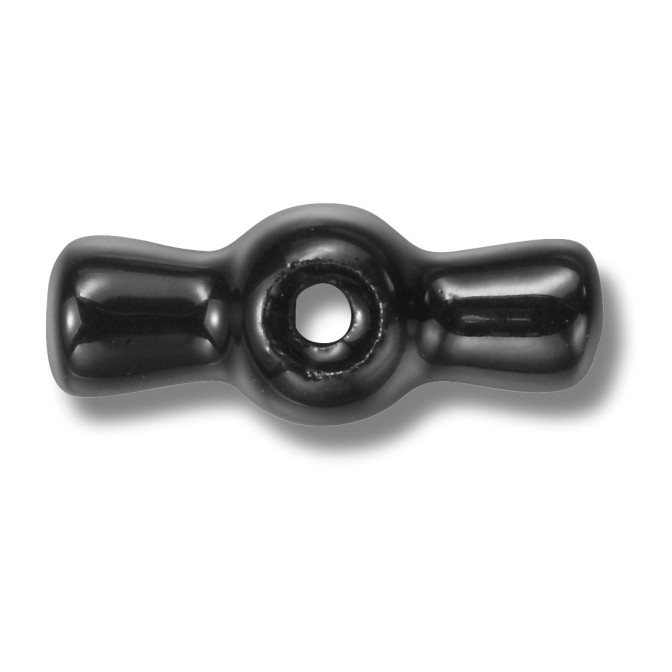 manette porcelaine noire
