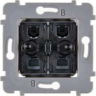 Mécanisme 2 Vv Et/Ou Poussoir Noir Collection Confidence