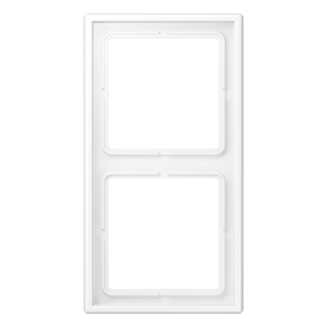 Cadre 2 postes / LS 990 blanc mat