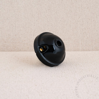 Rosace en porcelaine - ROSONE IN PORCELLANA NERA D.70 NOIR