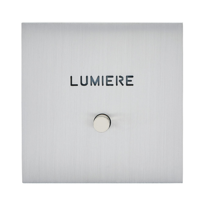 Art d'Arnould Epure poussoir lumineux "Lumière" - acier brossé