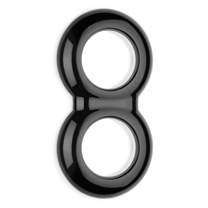 PLAQUE DOUBLE PORCELAINE NOIRE (POUR ALLUM ET PCT)