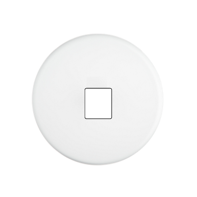 Façade Iris Blanc Soft Touch Simple M1 Façade à clip.