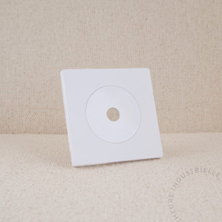 SC Fontini Dom enjoliveur blanc glossy + plaque blanc mat