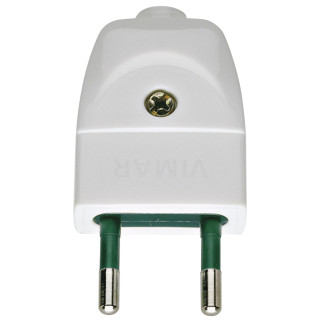 Fiche 2P 10A S10 axial blanc