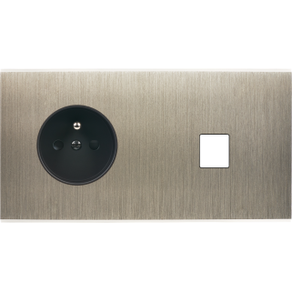 Façade Confidence Laiton Acier Double Horizontale PC M1