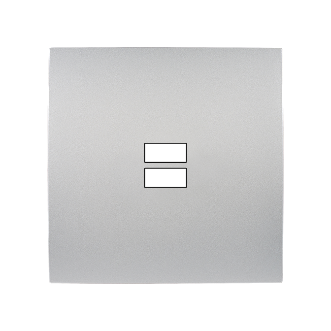 Façade Karo Alu Ouverture Pour Chargeur Double Usb