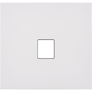 Façade Désir Blanc Mat Simple 1 Media - Façade à clip.