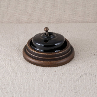 BP Dimbler porc. noire +socle Bois vieilli