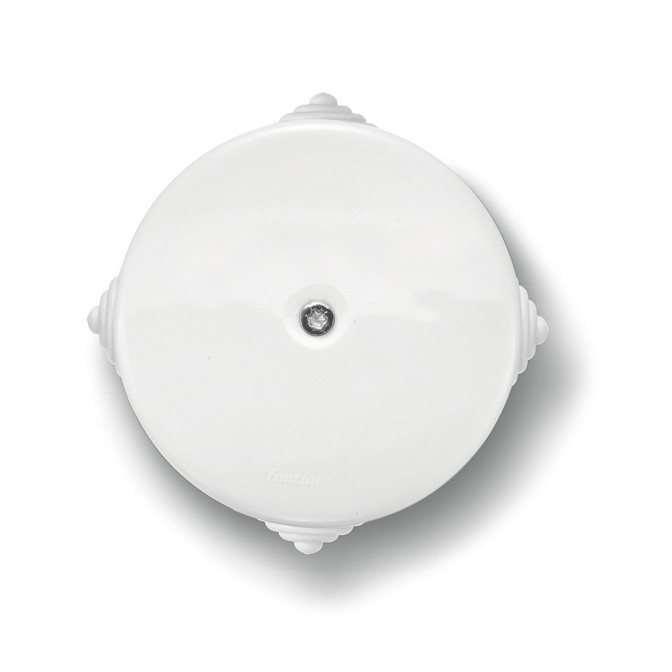 Boîtier dérivation porcelaine blanche