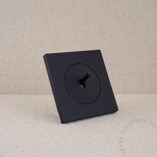 BP Fontini Dom enjoliveur noir mat + plaque noir mat