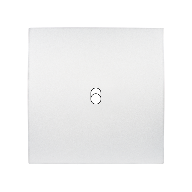 Façade Karo Blanc Simple à 1 levier - Façade à clip.