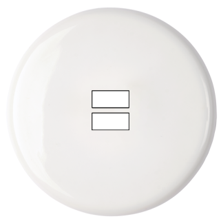 Façade Iris by MODELEC Porcelaine blanche simple poste chargeur 2 usb