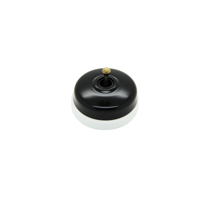 DIMBLER VV NOIR MAT / BASE PORCELAINE BLANCHE