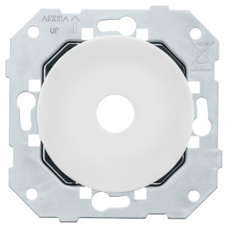 Sortie de câble DOM Blanc glossy