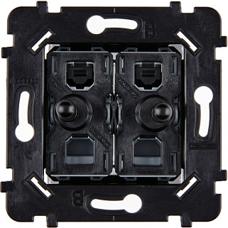 Mécanisme 2 Vv Et/Ou Poussoir Noir Collection Desir/Karo