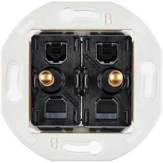 Mécanisme 2 Vv Et/Ou Poussoir Dore Collection Iris