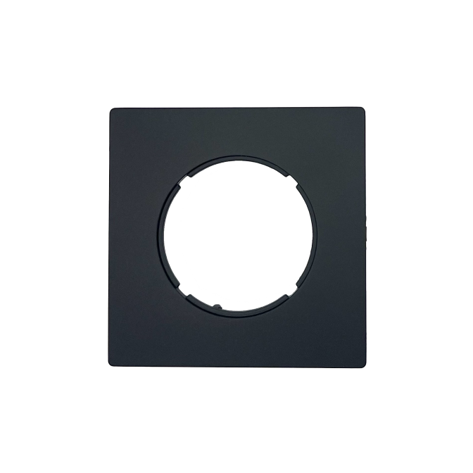 Plaque DOM 1 poste Noir mat