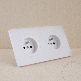 PCT x2 Fontini Dom enjoliveur noir mat + plaque noir mat