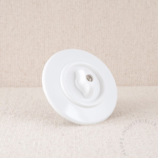 Va-et-vient rotatif THPG Duroplast blanc rond