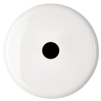 Façade Iris by MODELEC Porcelaine blanche simple poste sortie câble+c